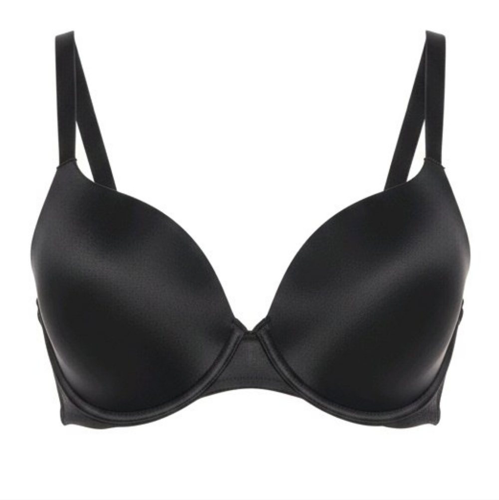 WACOAL 36DD NET EFFECT T-SHIRT BLACK UNDERWIRE BRA